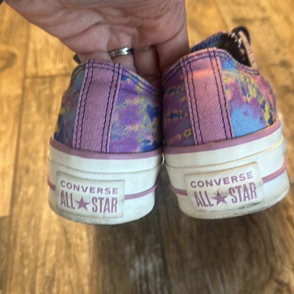 CONVERSE All Star Chuck Taylor platform shoes tie dye purple size 7 - Picture 5 of 7